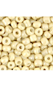 Seed beads 6/0 (4mm) Soft creamy yellow